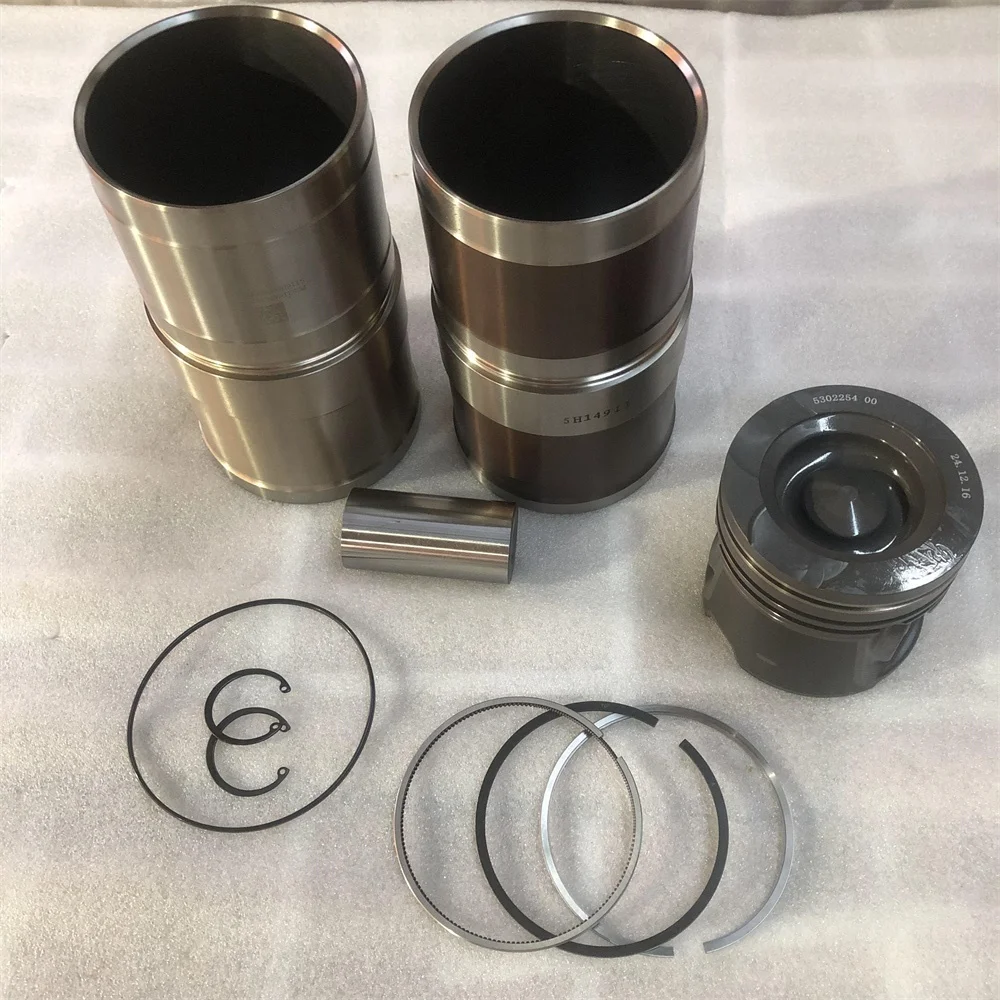 ขายส่งชิ้นส่วนอะไหล่เครื่องยนต์ดีเซล ISL 6L ชุดกระบอกสูบเครื่องยนต์ชุดลูกสูบ 5302254 สําหรับ Cummmins