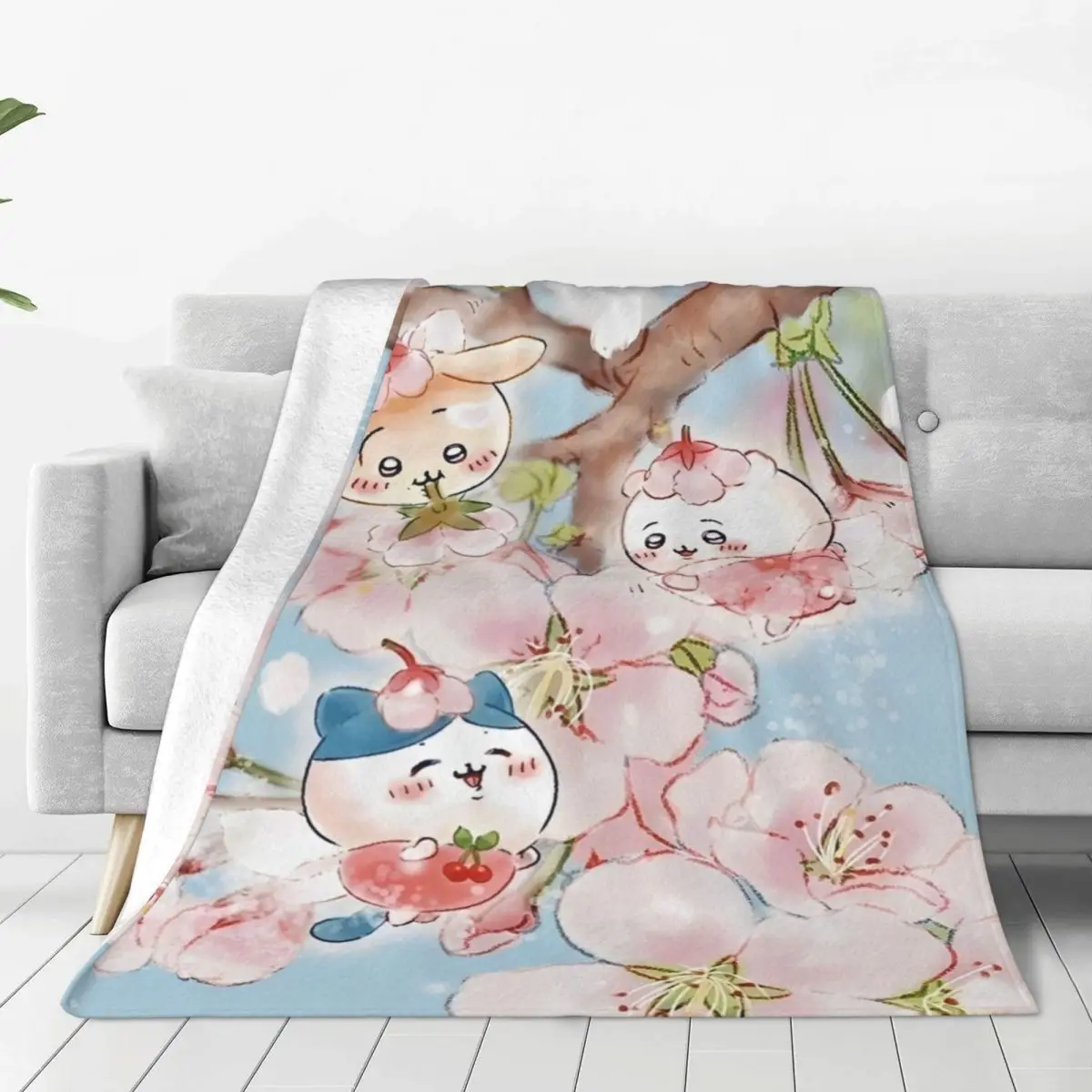 

Cute Chiikawa (19)-bayingimg Soft Blanket Boy Girl Plush Throw Blanket Graphic Home Decor Flannel Bedspread Sofa Bed Cover