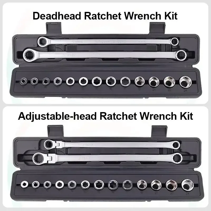 36/27/15PCS For Car Repair Hand Tools Chrome Vanadium Steel Torque Wrench Socket Set tools Set Adjustable Ratchet Wrench Kit