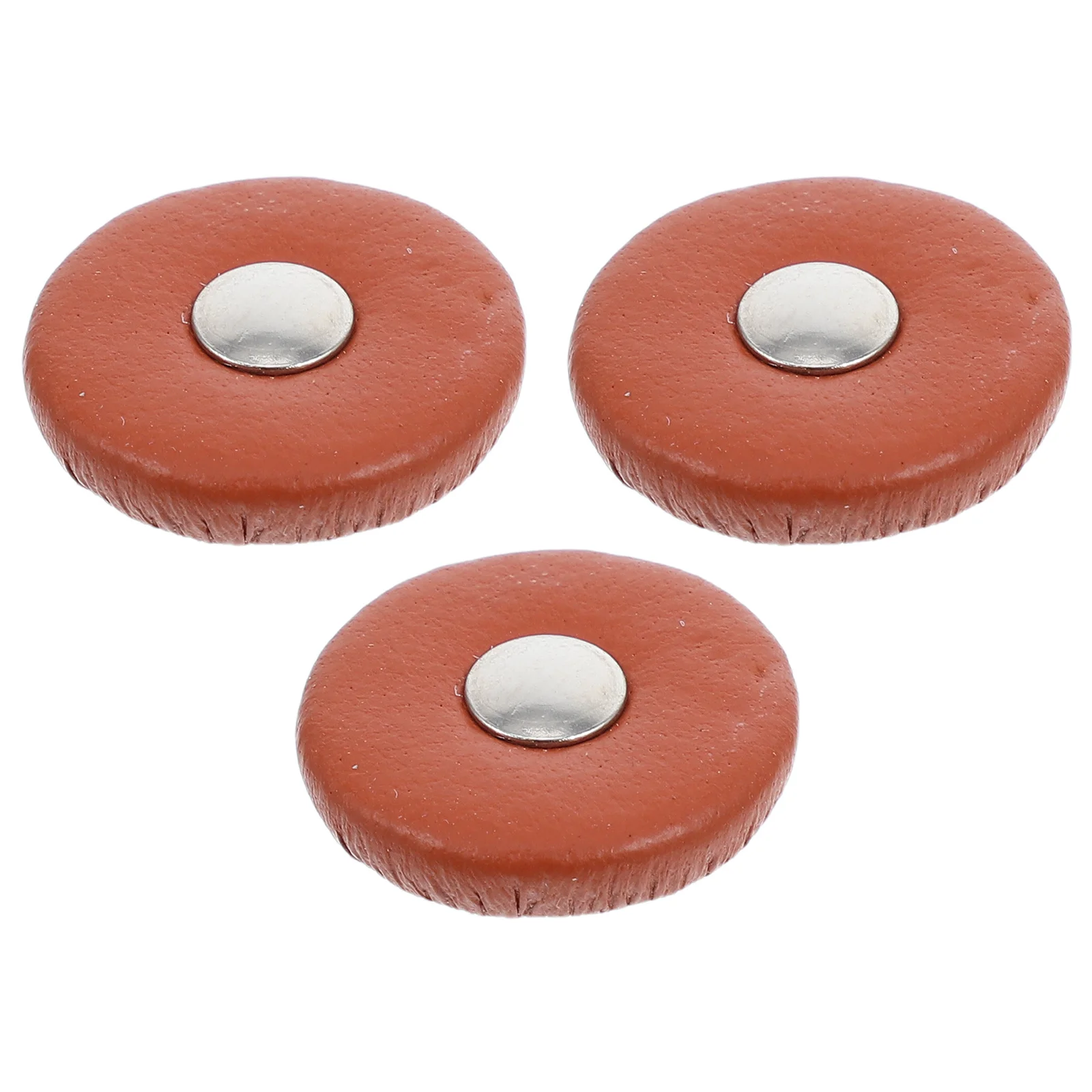 

3Pcs Saxophone Pads 18Mm Brown for Alto Tenor Repair Replacement Woodwind Instrument Performance Enhancement
