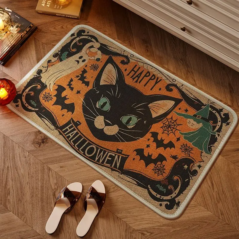 VIKAMA Farmhouse-Style Welcome Mat, Durable Non-Slip Entryway Rug, Rustic Fall Decor for Indoor and Outdoor Use