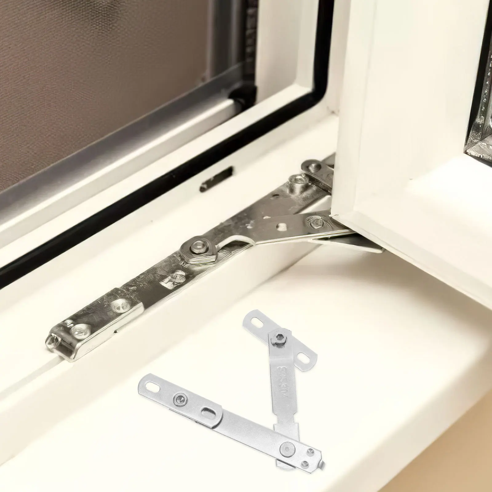 4 مجموعات نافذة المحدد الفولاذ المقاوم للصدأ فتح مقيد قفل الأمان بابية نافذة منزلقة جهاز التحكم في حارس السلامة