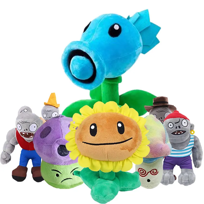 Newest Plants Against Zombies Plush 2 Video Game Plush Toys PVZ Plants Peashooter Sunflower Anime Stuffed Plush Dolls Xmas Gifts