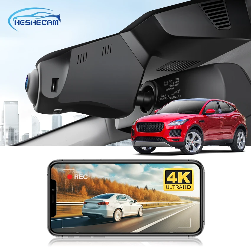 

Dash Cam for Jaguar E-Pace (X540) 2018-2023, XJ XJ-L 4th Gen (X351) 2016-2021,HESHECAM 4K Car DVR WIFI Video Recorder Car Camera