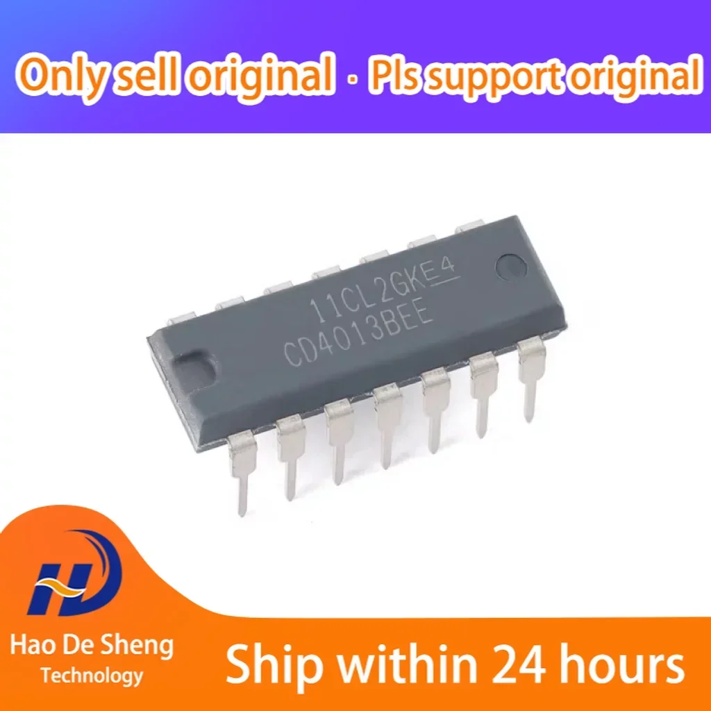 

10 шт./лот CD4013BE PDIP-14 новый оригинальный в наличии