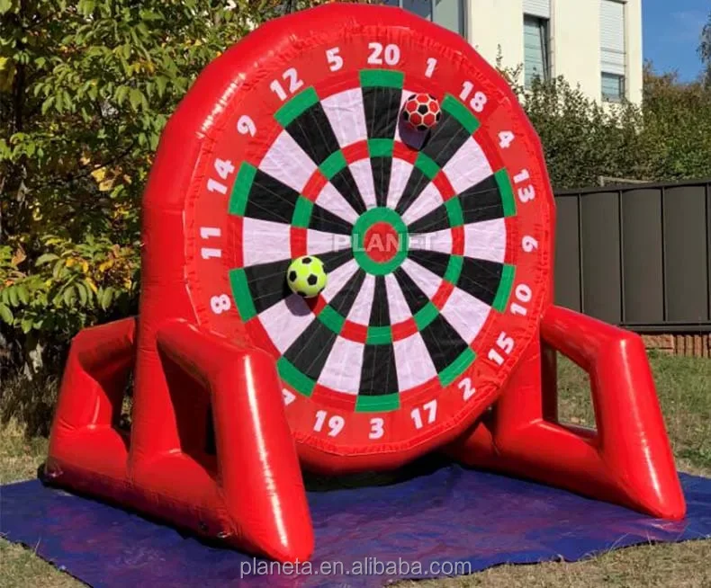 Round inflatable soccer dartboard/football dart board/human dart for sale