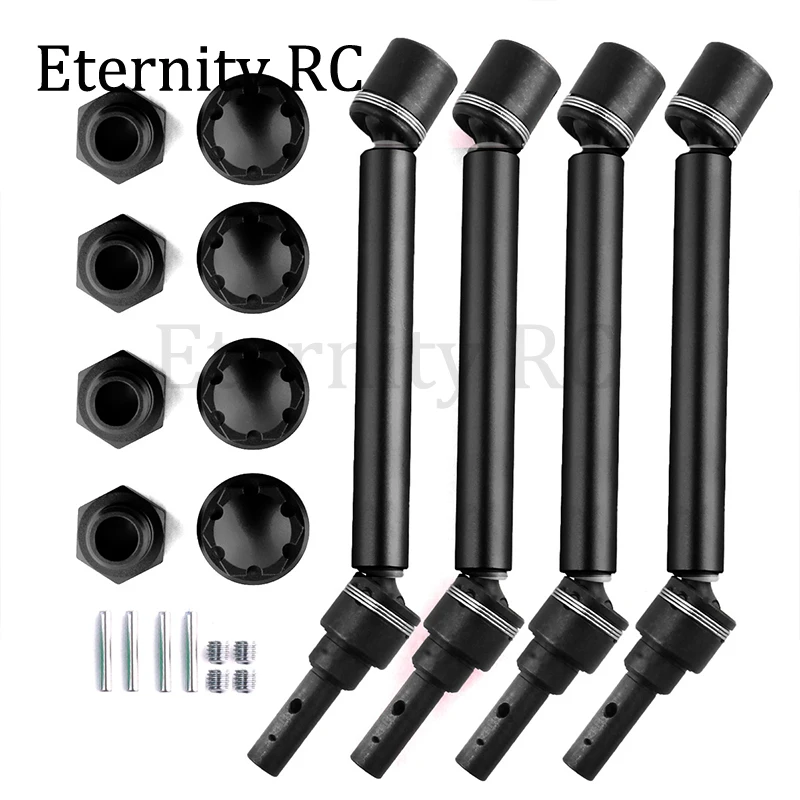4 Stuks 8996x Verlengde Aandrijfas Cvd Met Wiel Hex Voor 1/10 Traxxas Maxx 2.0 V2 89076-4 Widemaxx Rc Auto Upgrade Onderdelen 4 Stuks 8996