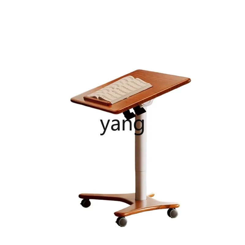 

LH solid wood lifting computer table removable household table foldable