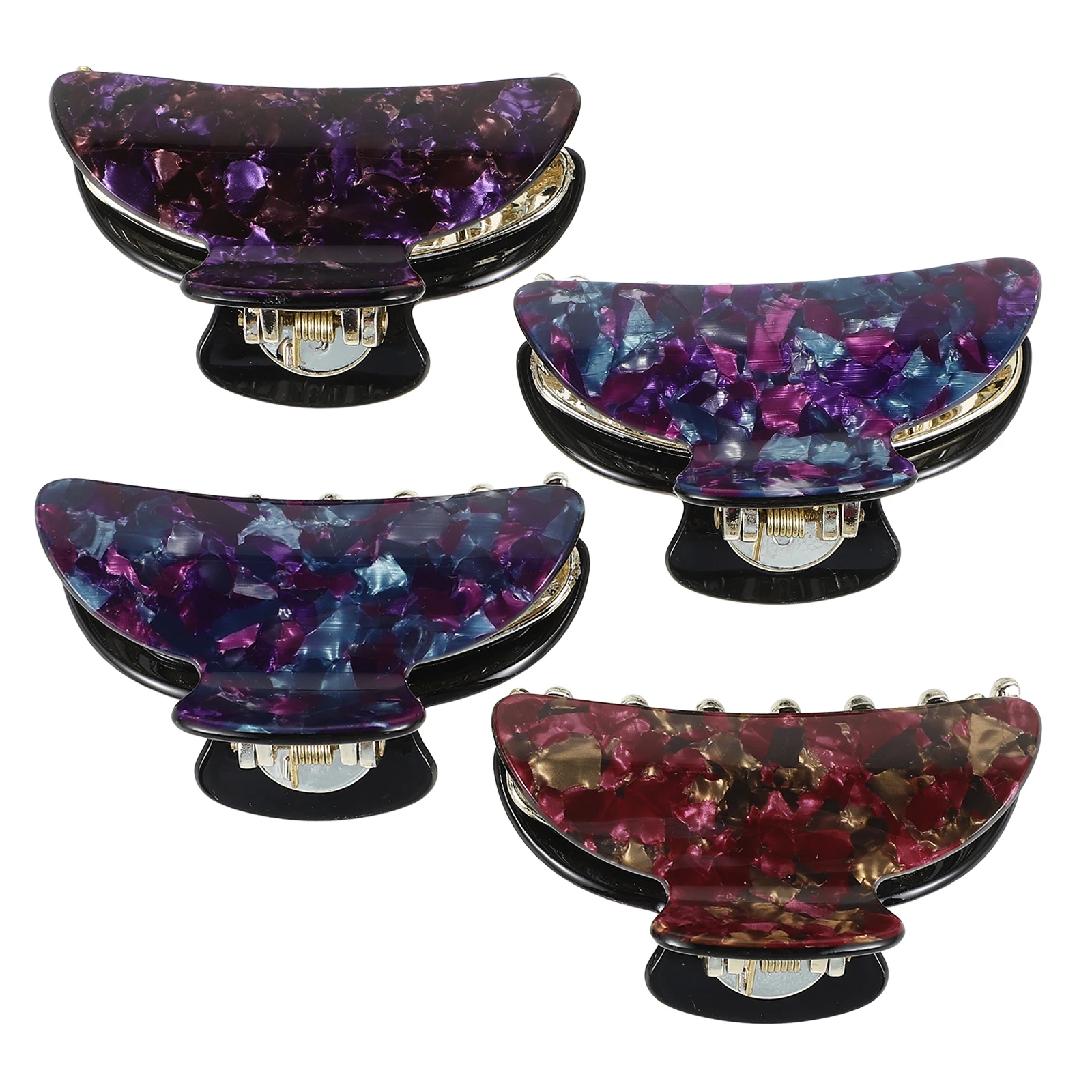 

4pcs Acrylic Hair Clips Durable Claw Accessories for Women Girls Small Miss Hair Grips Styling Tools Non Damage Daily Wear