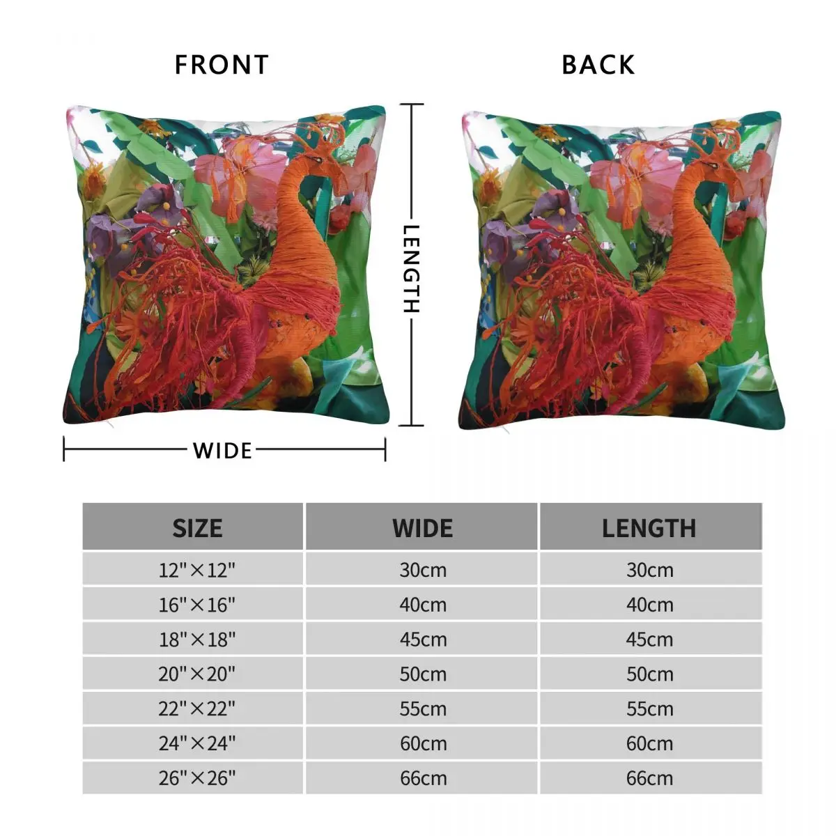 Phoenix Paper In Jungle Pillowcase Polyester Linen Velvet Creative Zip Decor Bed Cushion Cover 45x45