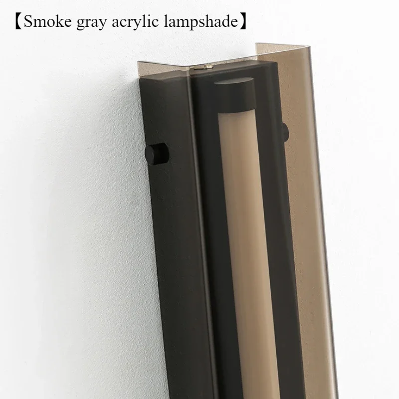 SANDYHA Stylish Modern Minimalist Italian Wall Lamp Rectangular Acrylic Bedside Light Perfect for Living Room Bedroom Study