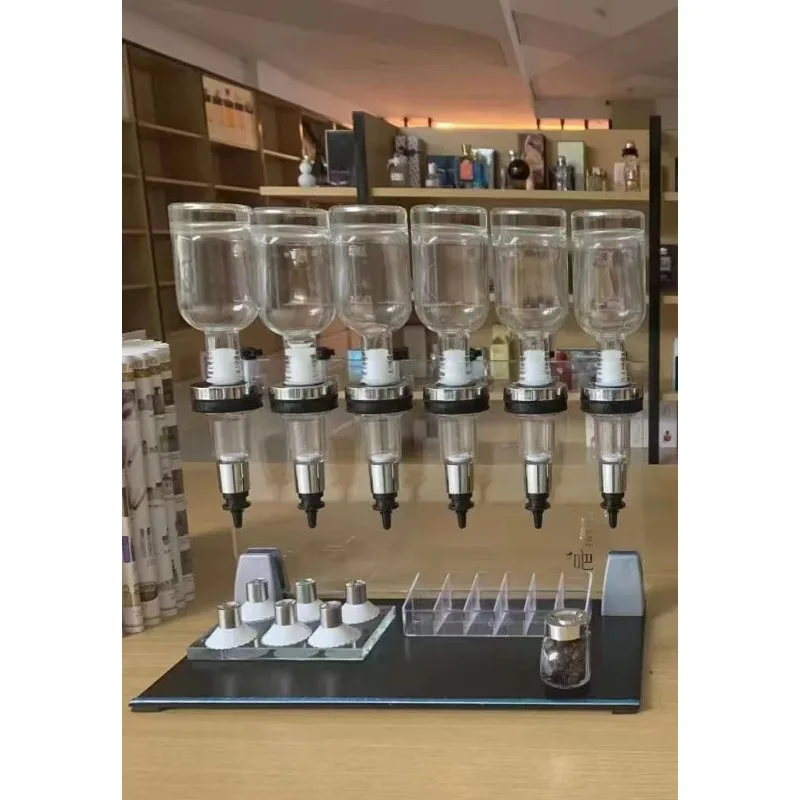 

[2026] Hot Sale Acrylic Material 12 Bottles 500ml Perfume Vending Machine Bottle Filling Machine Perfume Bar Perfume Vending