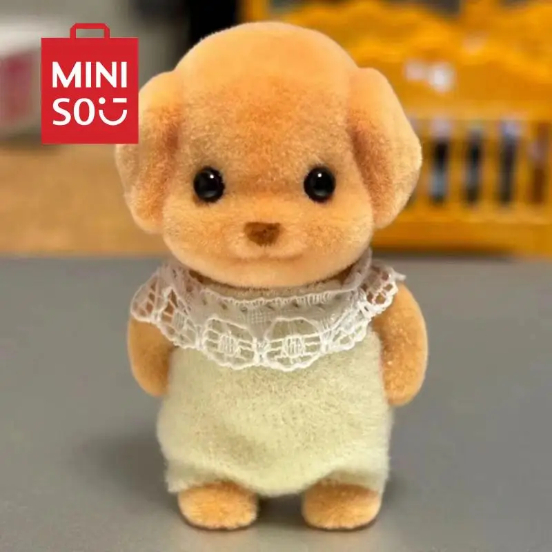

MINISO New Kawaii Anime Senbeier Family Poodle Cute Cartoon Mini Doll Girl Heart Doll Healing Golden Retriever Dog Limb Movement
