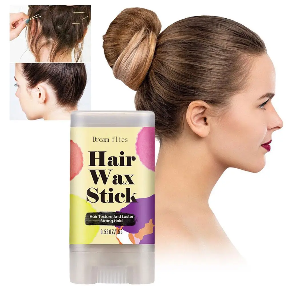 15g Haar Artefakt Haar wachs Stick Gel Creme Styling Styling Haar wachs Frizz Haar Frauen Männer Fixed Stick flauschig und Kinder n4b4