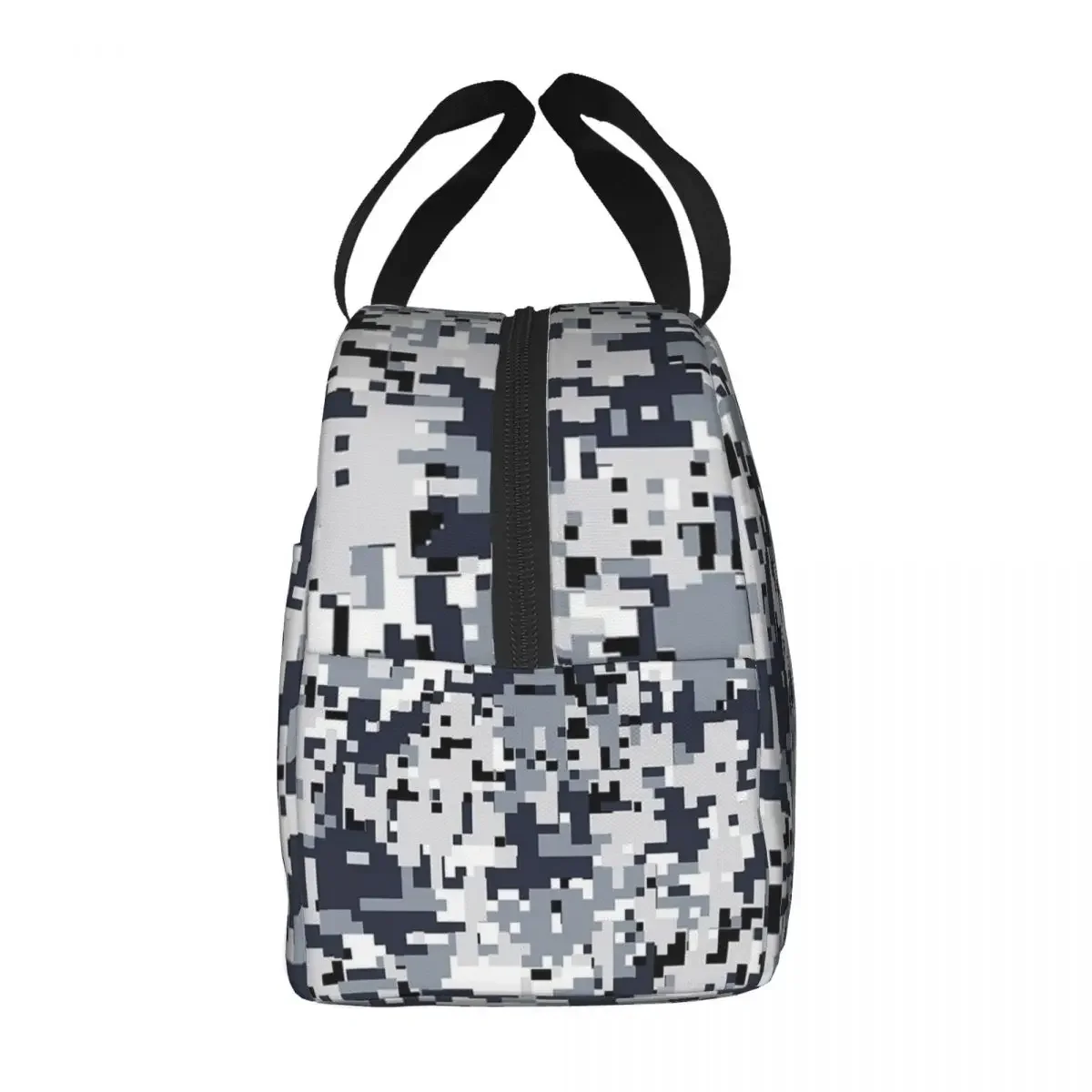 Saco de almoço de camuflagem do exército digital urbano para homens e mulheres, refrigerador térmico, portátil, piquenique, viagem, Oxford, caixa, comida