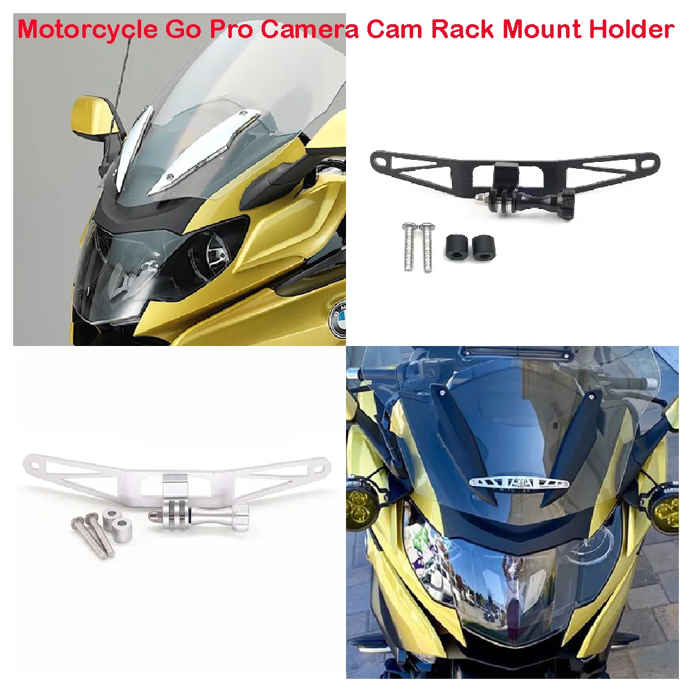 Fits for BMW K1600 GT GTL Bagger Grand America 2020-2025 Motorcycle Front Go Pro Camera Recorder Bracket Cam Rack Mount Holder