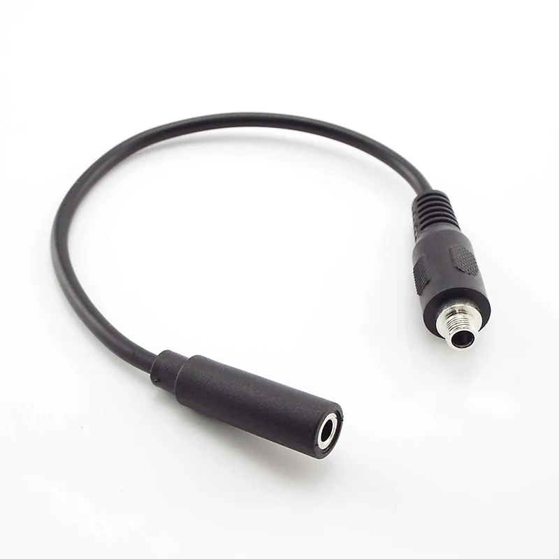 1 Uds 3,5mm estéreo hembra a tornillo Cable de extensión hembra Cable auxiliar Cable de Audio línea de alimentación con tuerca de tornillo para auriculares 23cm D5