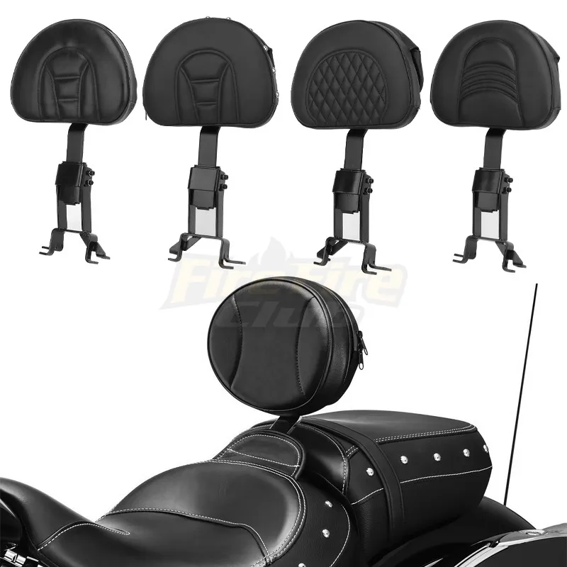 

Motorcycle Accessories Leather Rear Passenger Backrest Seat Cushion Pad For Indian 14-Up Chief Roadmaster Chieftain Springfield