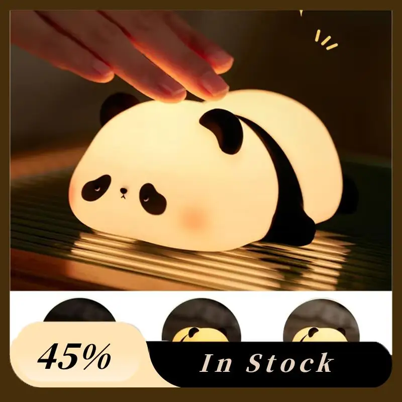 

A60Z Top Panda Pangda LED Novelty Animal Night Lamp Cute Panda Night Light Nightlight Kids Decor,LED Dimming Lamp Cool Gifts Kid