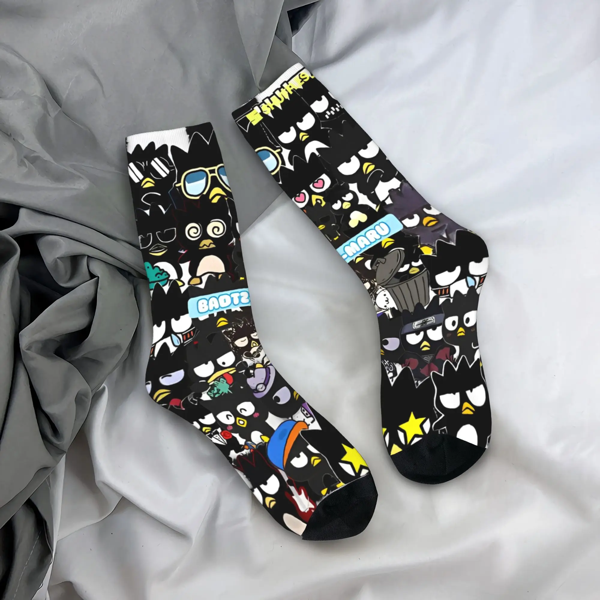 

Bad Badtz Maru Anime Socks Spring Penguin Stockings Korean Women Men Quality Socks Graphic Running Anti Sweat Socks