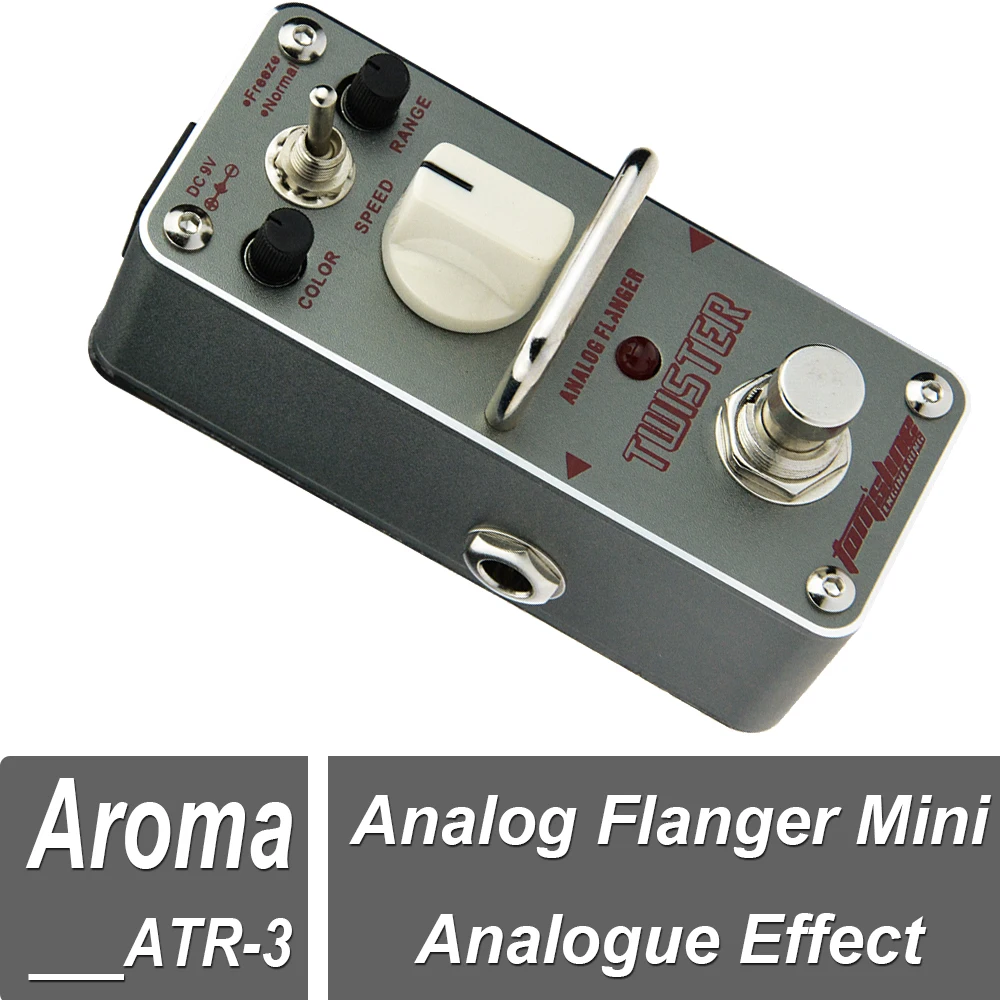 

Aroma ATR-3 Twister Electric Guitar Effects Pedal Analog Flanger Mini Analogue Effect True Bypass for Bass/Guitar Accessories