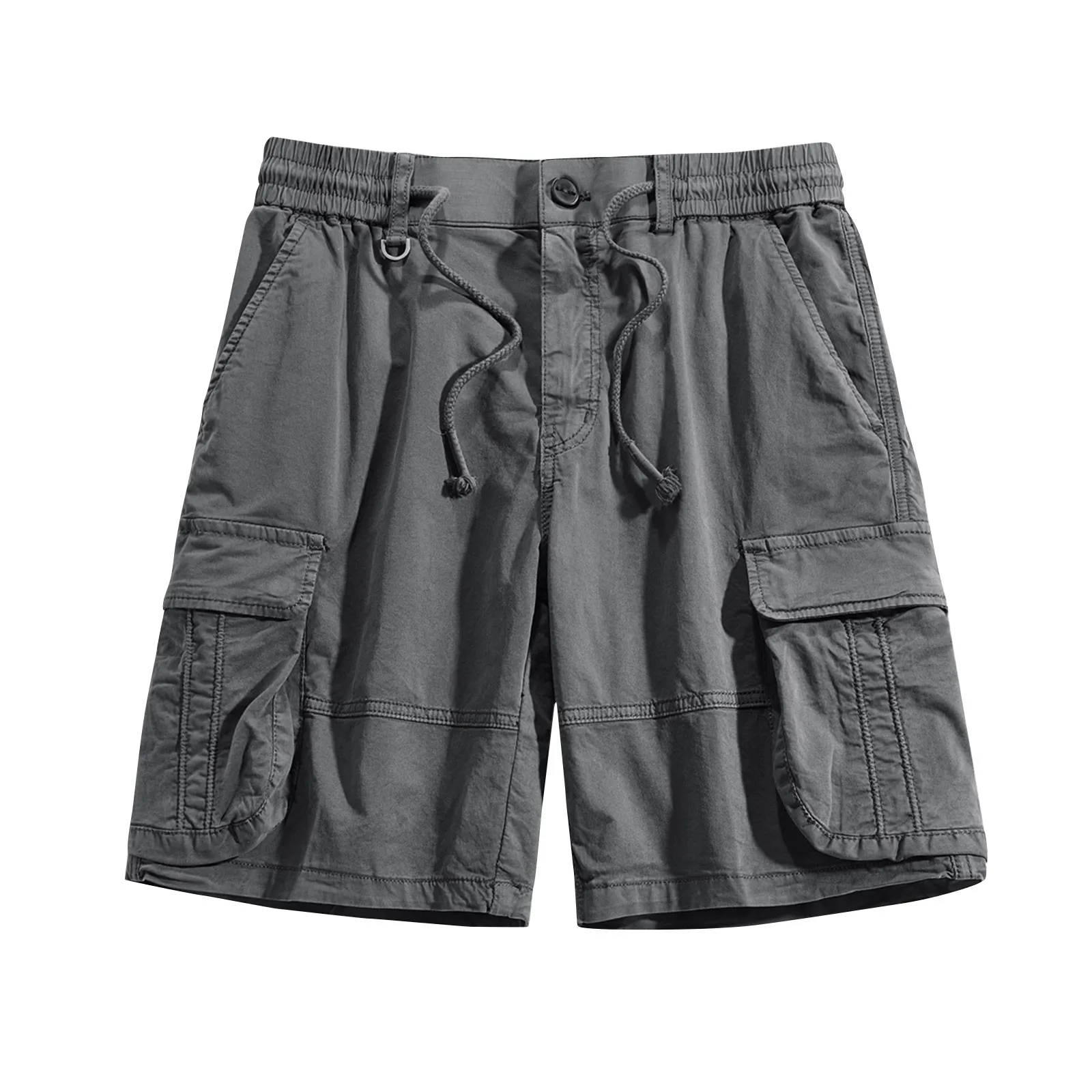 Shorts de travail décontractés pour hommes, vêtements de plein air pour hommes, documents solides, poche serrée, fermeture éclair, pantalons d'affaires minces, zones bre