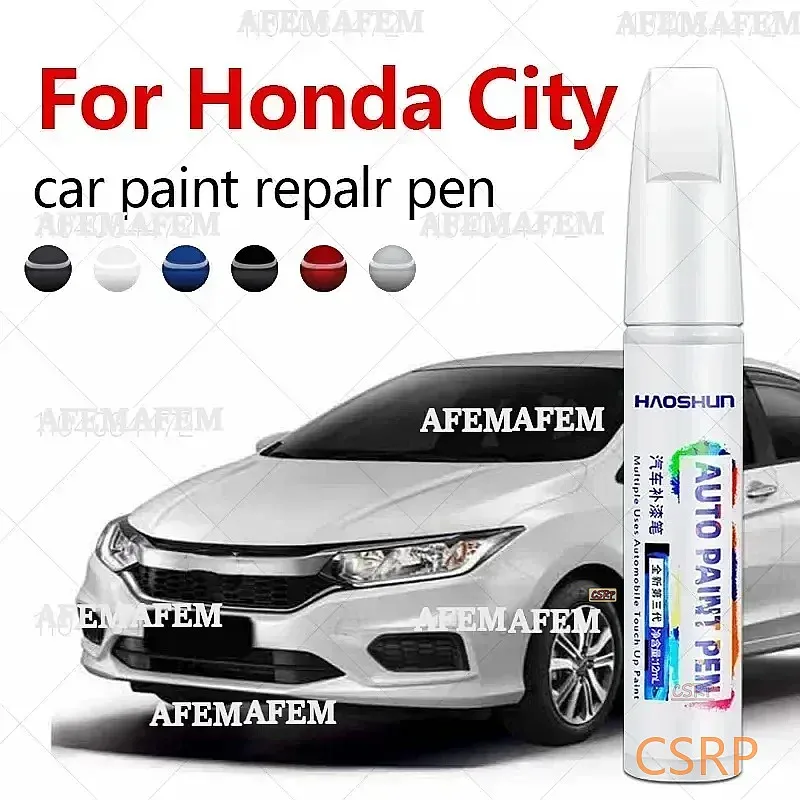 Paint Repair Pen Touch Up Scratch Remover DIY Auto Accessories Black White For Honda City 1981-2025 GM2 /GM3 GM6 / GM7 / GM8 GN