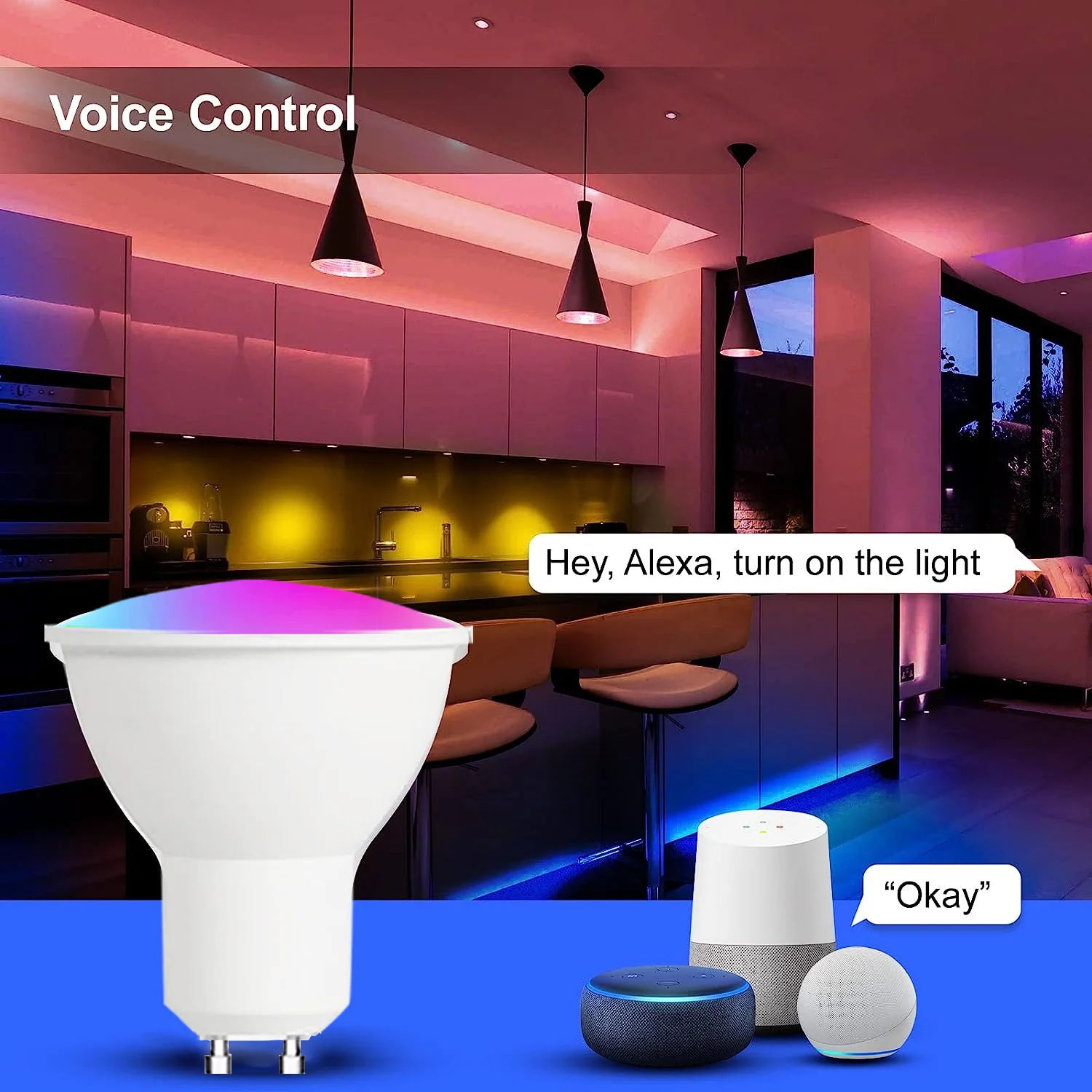 Smart ZigBee GU10 WiFi Smart LED Light Bulb RGBCW 5W Dimmable Lamps EWelink APP Control Spotlight Bulb Works With Alexa Google