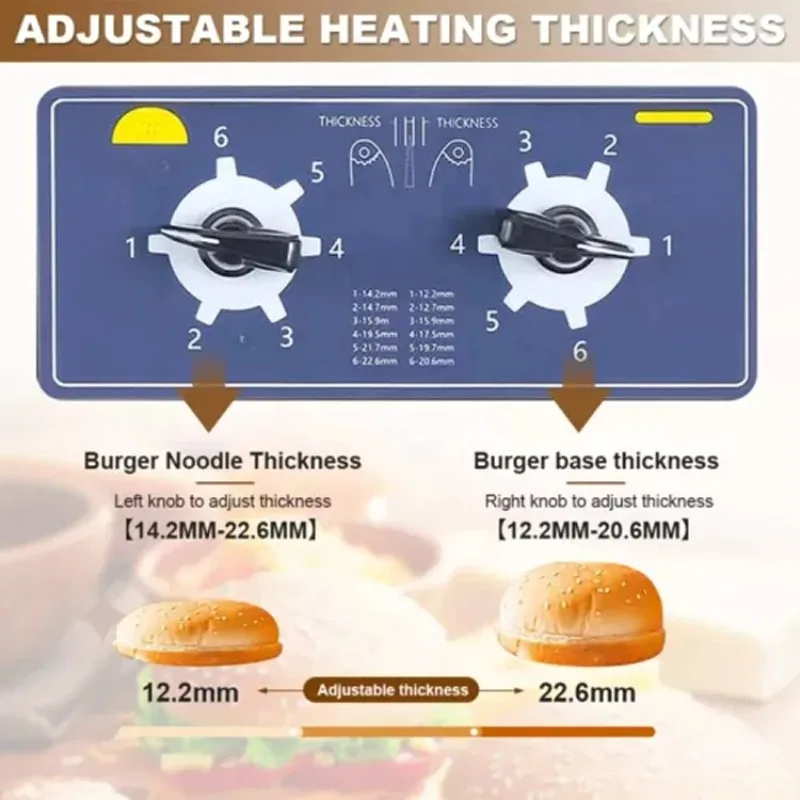 Vertical Contact Conveyor Bun Toaster Adjustable Thermostat Control Commercial Bun Toasting Machine For Restaurant Catering Use