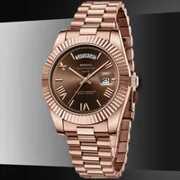 Reloj NIBOSI para Hombre, Reloj de pulsera de lujo de marca superior, relojes con fecha de semana a la moda, Reloj de pulsera de acero resistente al agua, Reloj de cuarzo para Hombre, Reloj para Hombre