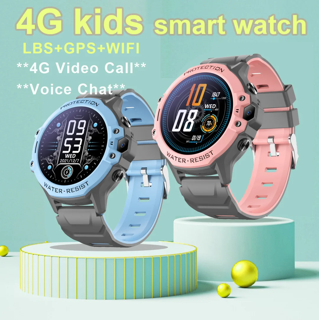 NEW Kids 4G Smart Watch GPS LBS WIFI SOS Video Call Remote Monitor IP67 Waterproof  Smartwatch Children Smart Phone Watch