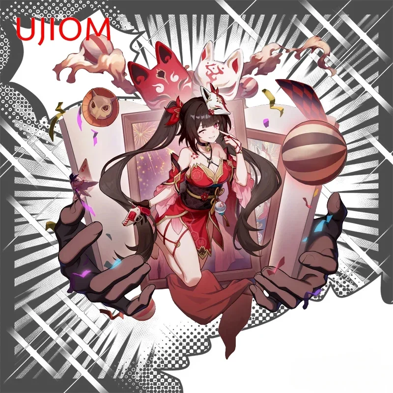 UJIOM Artistic Honkai Star Rail Sparkle Wall Sticker Fashionable Funny Anime Trunk Decal Scratch Proof Bathroom Accessories