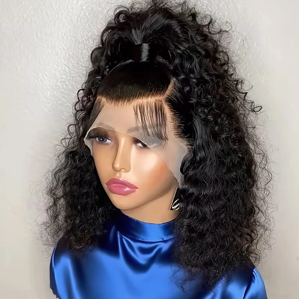 

Парик из натуральных волос с глубокой волной, без клея, плотность 250%, готовый к носке, 7x5, 13x4, без клея, кудрявый, 13x6, прозрачный HD-лукретик на фронтальной части