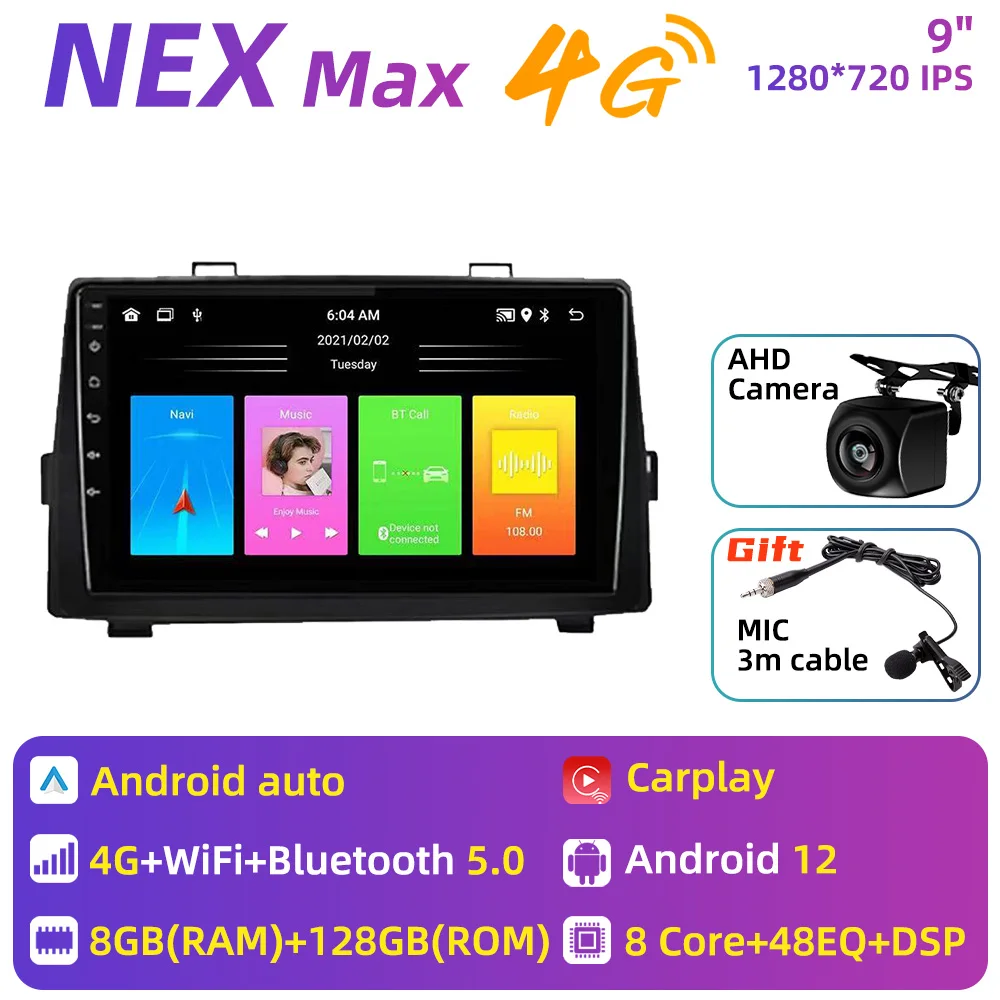 Voor Toyota Noah Voxy 70 2007-2013 2 Din Android Autoradio Stereo GPS Carplay Navigatie Head Unit Autoradio multimedia Kaarten
