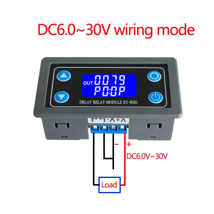 XY-WJ01 Delay Relay Module With Digital LED Dual Display Cycle Timing Circuit Switch