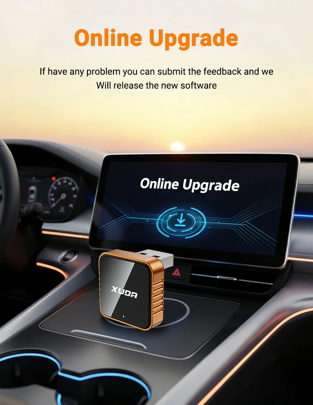 2026 2-in-1 Kabelloser CarPlay Dongle Kabelloser Android Auto Adapter AI Smart Box Intelligente Autosysteme für Fahrzeuge mit Kabel-CarPlay – Detail 6
