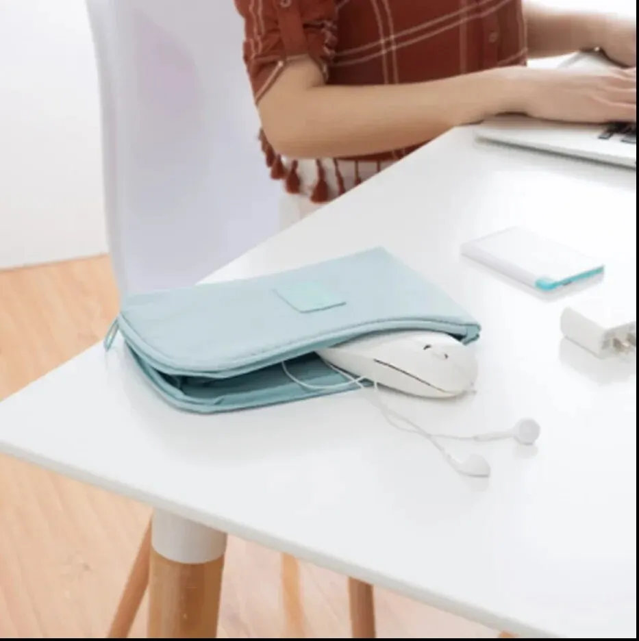 1pc Travel Thickened Business Digital Storage Bag Multi-functional Power Data Cable Charging Cable Portable Storage Digital Bag