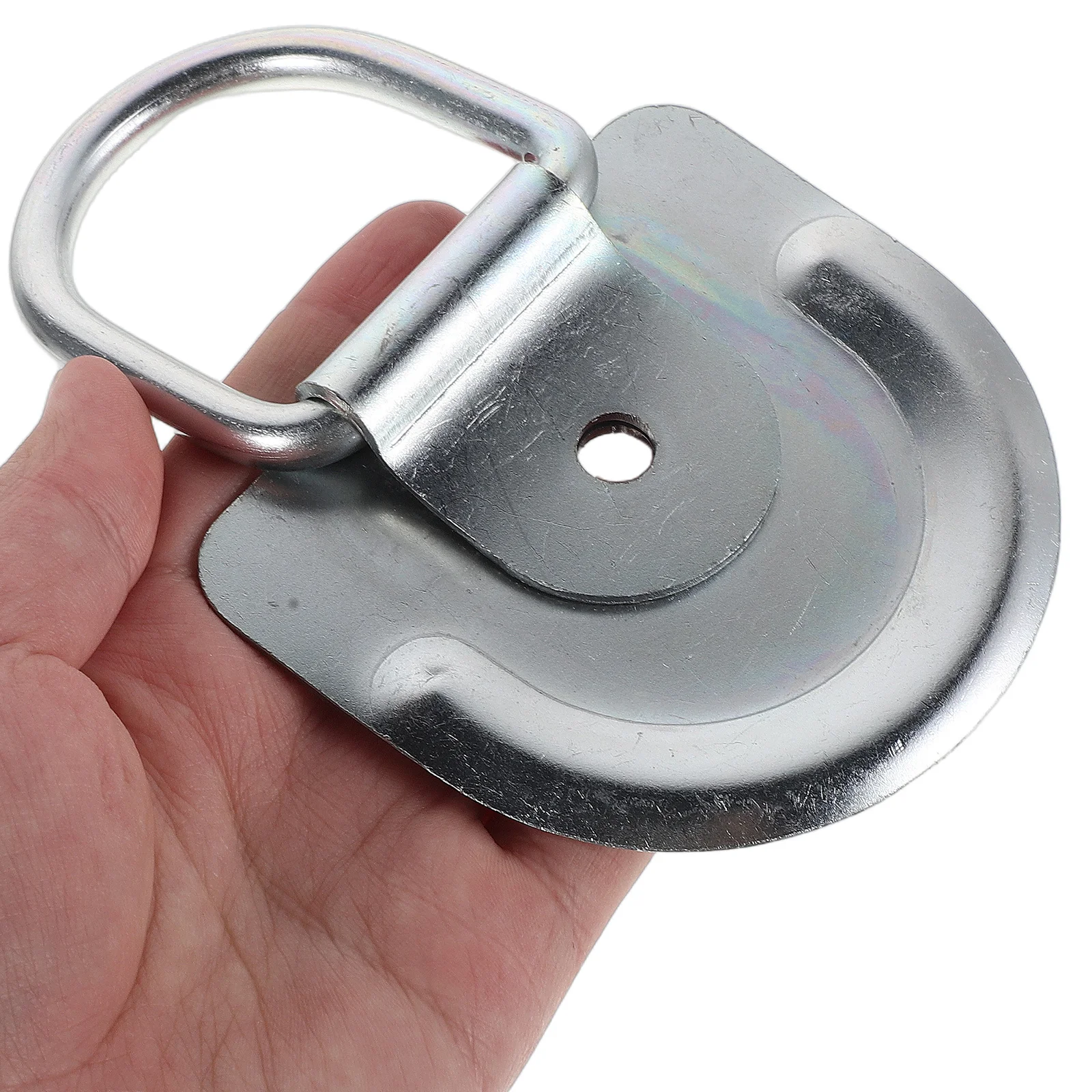 

2Pcs Rv Trailer Hook Heavy Duty D Rings Tie Down Anchor 8Mm Thickness Cargo Securement Motorcycle Truck Bed Cargo Hooks