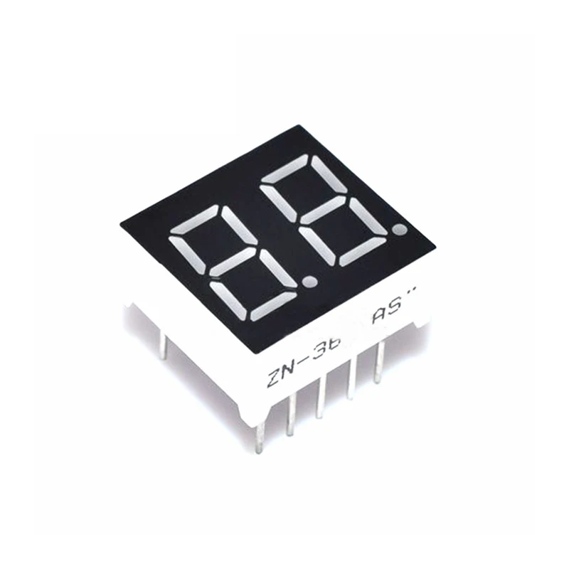 Digital LED vermelho Display Tube, cátodo comum, ânodo, 7 segmento, 1 bit, 2 bit, 3 bit, 4 bit, 0, 56 Polegada, LED 7 segmento, 2PCs