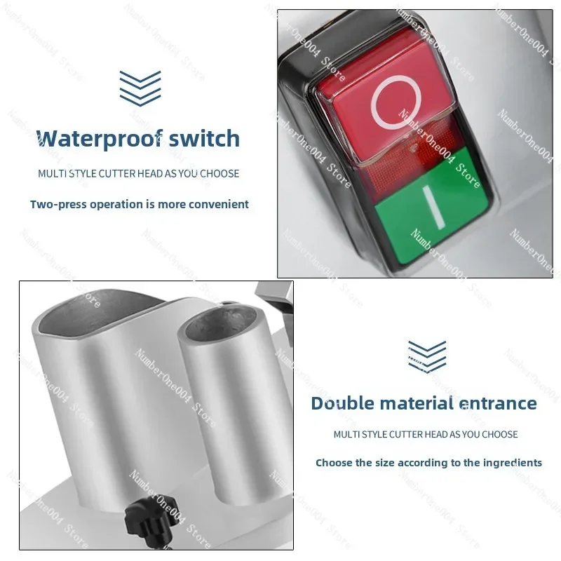 HLC-300 قطاعة الخضراوات الكهربائية التجارية متعددة الوظائف الصغيرة مقصف الخضار آلة تقطيع البطاطس #5