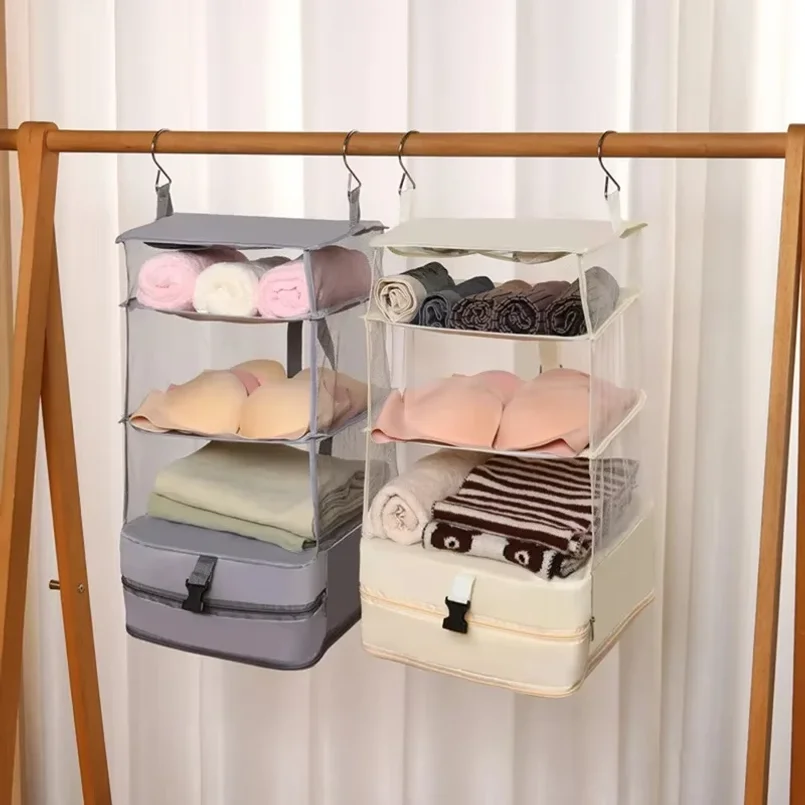 

Travel Storage Bag Dormitory Wardrobe Hanging Multi Functional Storage Artifact Clothing Underwear Socks Storage Compression Bag