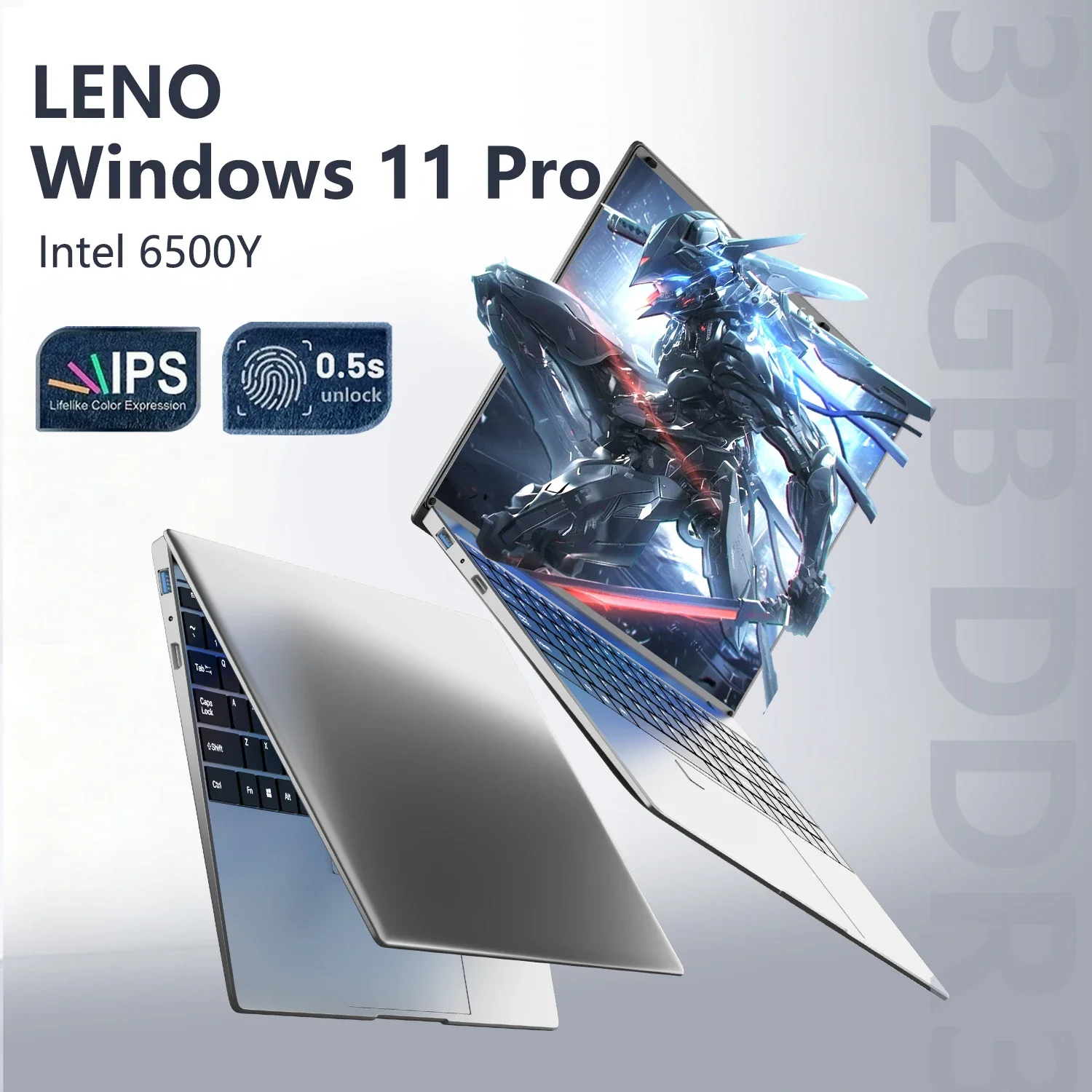 새로운 15.6인치 노트북 32GB DDR3 512GB 1TB 2TB SSD 윈도우11 노트북 PC 게이머용 인텔 6500Y 사무용 컴퓨터 백라이트 지문인식 기능 탑재