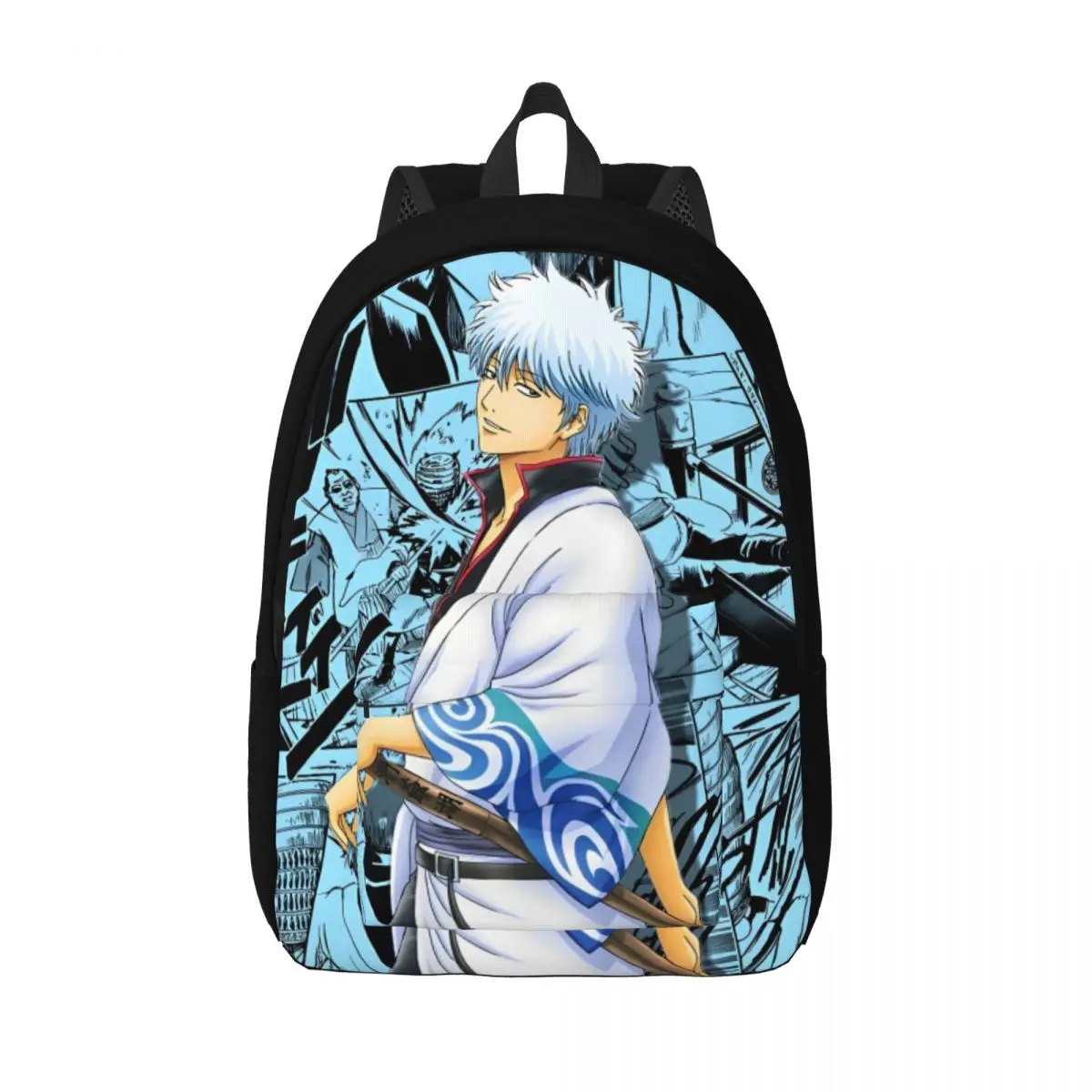 Gintama Adventure Samurai Science Fiction Backpack for Men Women Fashion High School Business Daypack College Canvas Bags