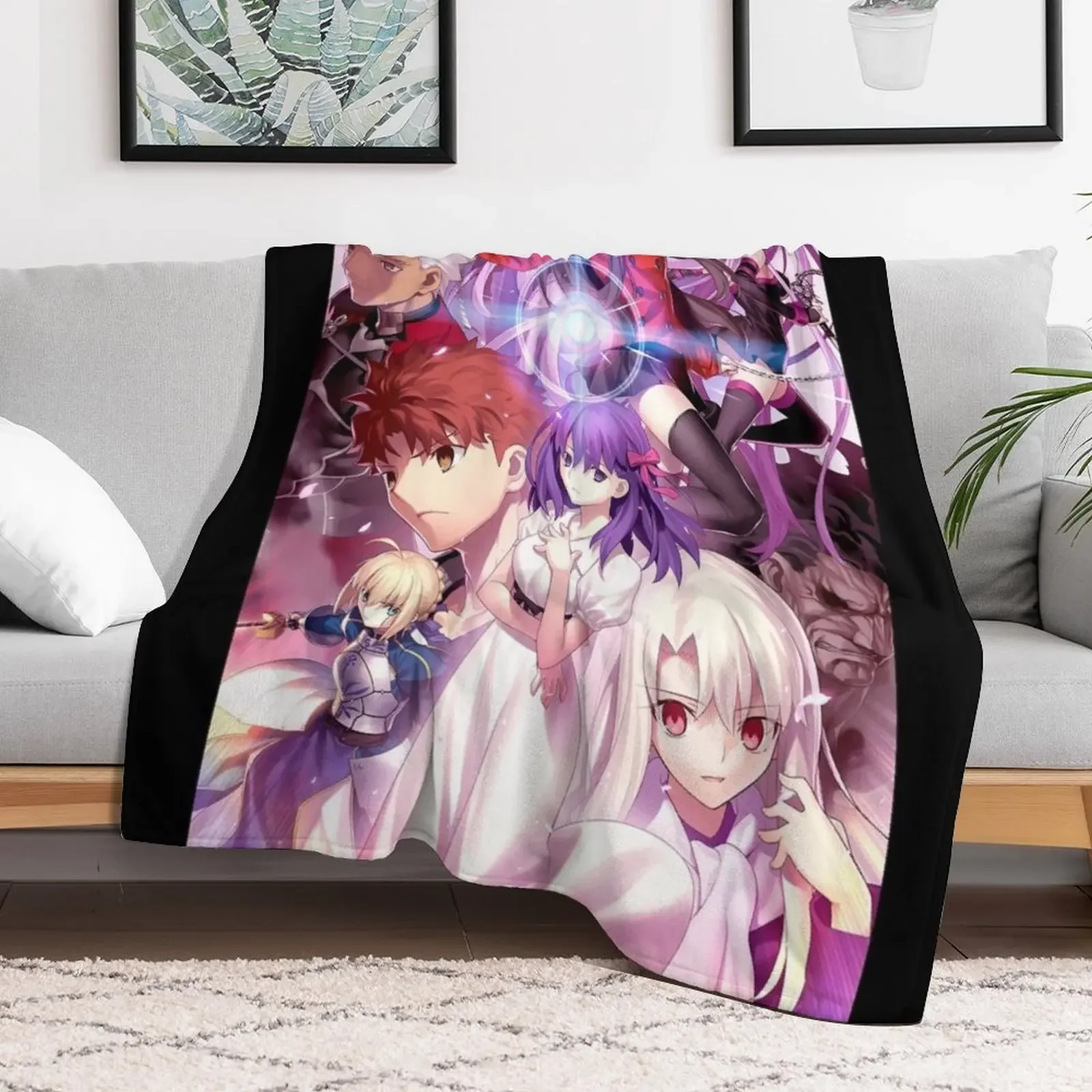 Fate / Stay Night Throw Blanket Decorative Sofa valentine gift ideas Blankets