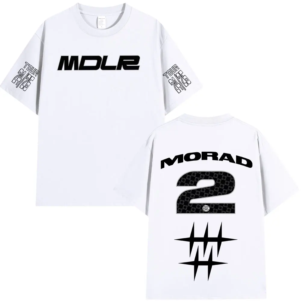Rapper Morad MDLR T Shirts Männer Frauen Kleidung Mode Vintage T-shirt Baumwolle Casual Übergroßen Kurzarm T-shirts Streetwear – Detail 5