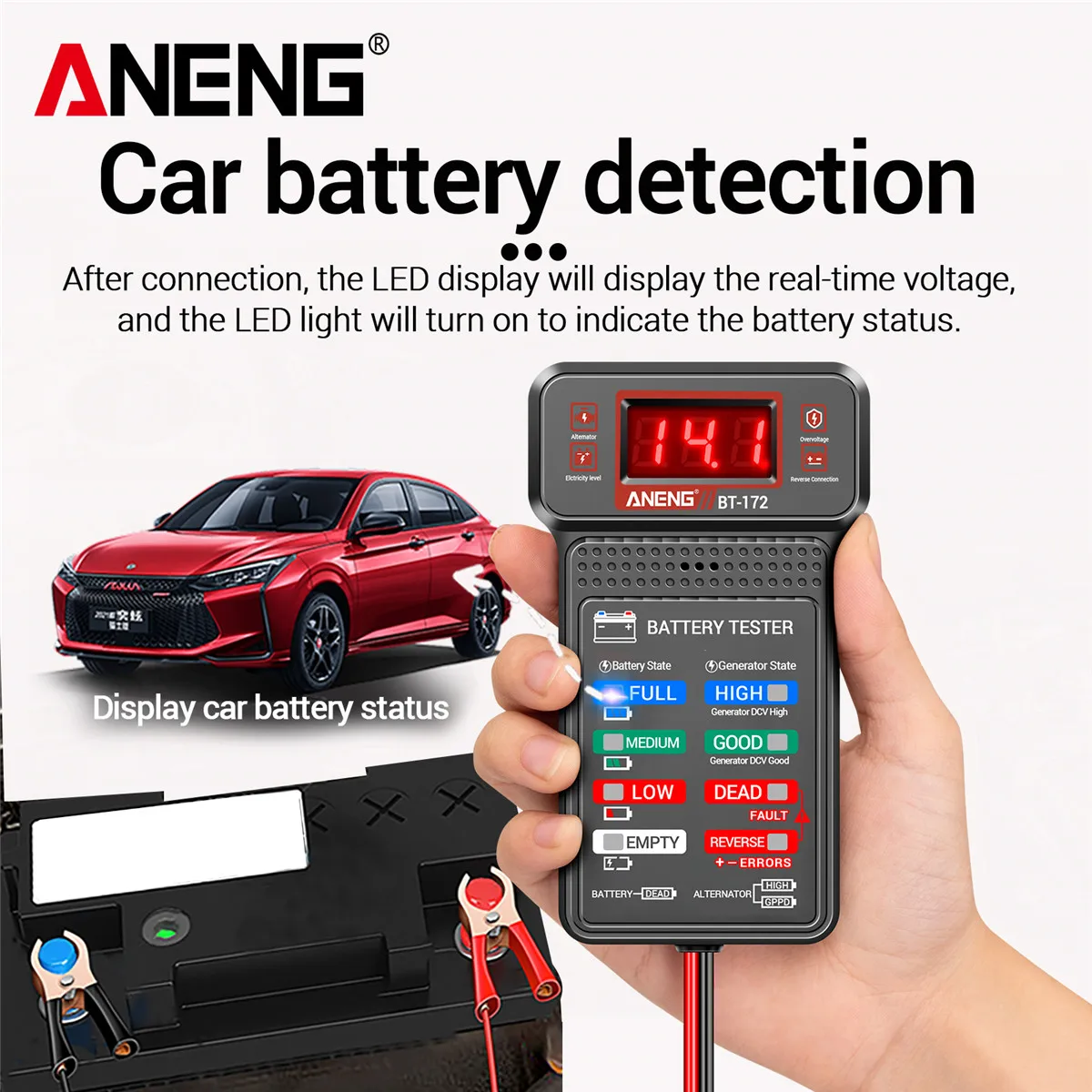 Car Battery Test Analyzer Voltage Internal Resistance Detector High-precision Life Capacity Battery Car Tester