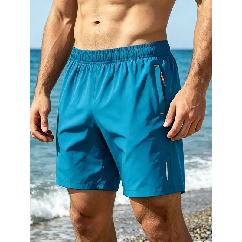 Men's Outdoor Sports Quick-Drying Shorts Breathable And Comfortable Elastic Waistband Basketball Summer Beach Running Clothing