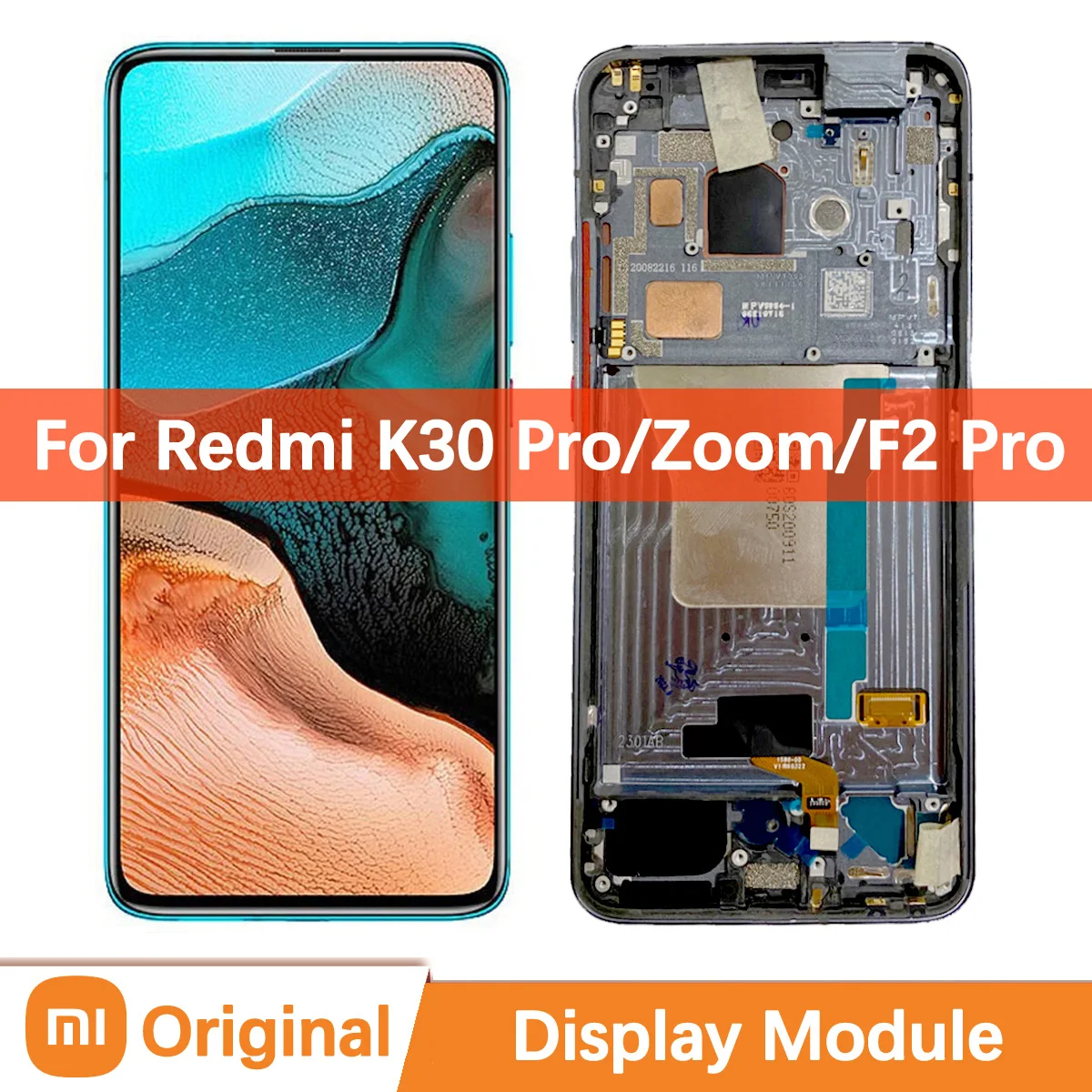 

6,67 "оригинальный AMOLED дисплей для Xiaomi Redmi K30 Pro Zoom, экран, сенсорная панель, экран, дигитайзер, замена M2004J11G POCO F2 Pro