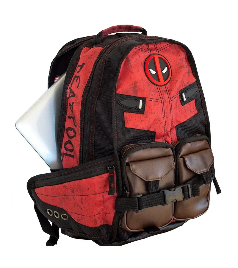 Deadpool Personality Backpack Hero Peripheral Creative Fashion Personality School Bag Large Capacity Leisure Travel Bag Boy Gift