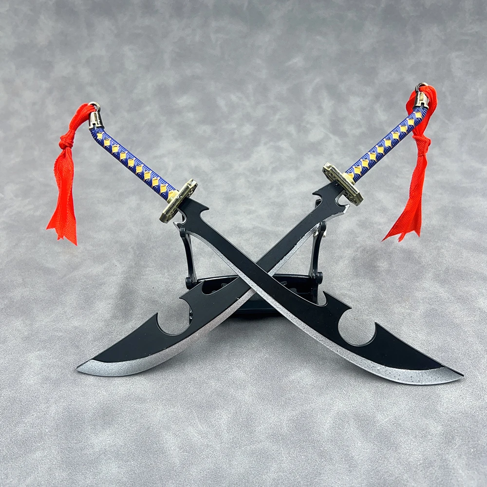Réplique d'Anime Bleach de 22 cm, Zanpakutō Katen Kyōkotsu, Épée en Métal, Modèle, Lame de Shunsui Kyoraku, Décoration de Collection, Jouet pour Garçons
